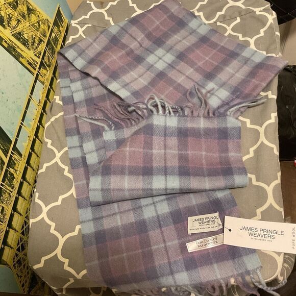 NWT James Pringle weavers wool scarf Ferguson Of Balquidder - Picture 1 of 4